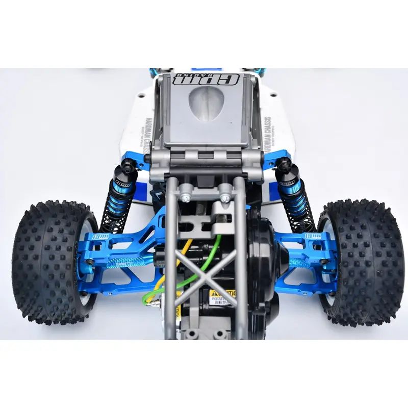 Aluminum 7075-T6 Alloy Rear Lower Suspension Arms For Tamiya 1:10 Dt-04 R/C Fighter Nxgen-58741 Upgrades - Silver 2