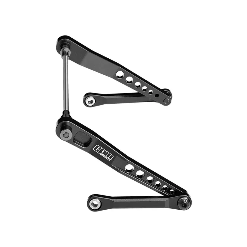 Aluminum 7075-T6 Alloy Rear Sway Bar Set For Vanquish 1:10 H10 Optic Kit / Yokohama Rtr / Sparco Rtr Rock Crawler Upgrades - Black 1