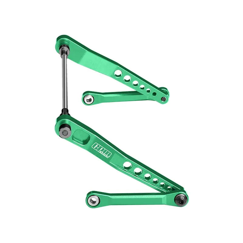 Aluminum 7075-T6 Alloy Rear Sway Bar Set For Vanquish 1:10 H10 Optic Kit / Yokohama Rtr / Sparco Rtr Rock Crawler Upgrades - Green 1
