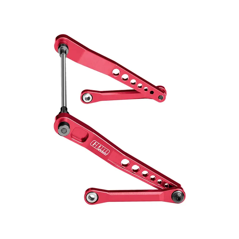 Aluminum 7075-T6 Alloy Rear Sway Bar Set For Vanquish 1:10 H10 Optic Kit / Yokohama Rtr / Sparco Rtr Rock Crawler Upgrades - Red 1