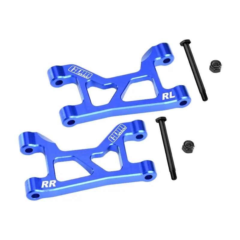 Aluminum 7075-T6 Alloy Rear Upper Suspension Arms For Traxxas 1/16 Mini Slash 4X4 Short Course Truck-108164-1 Upgrades - Blue 1