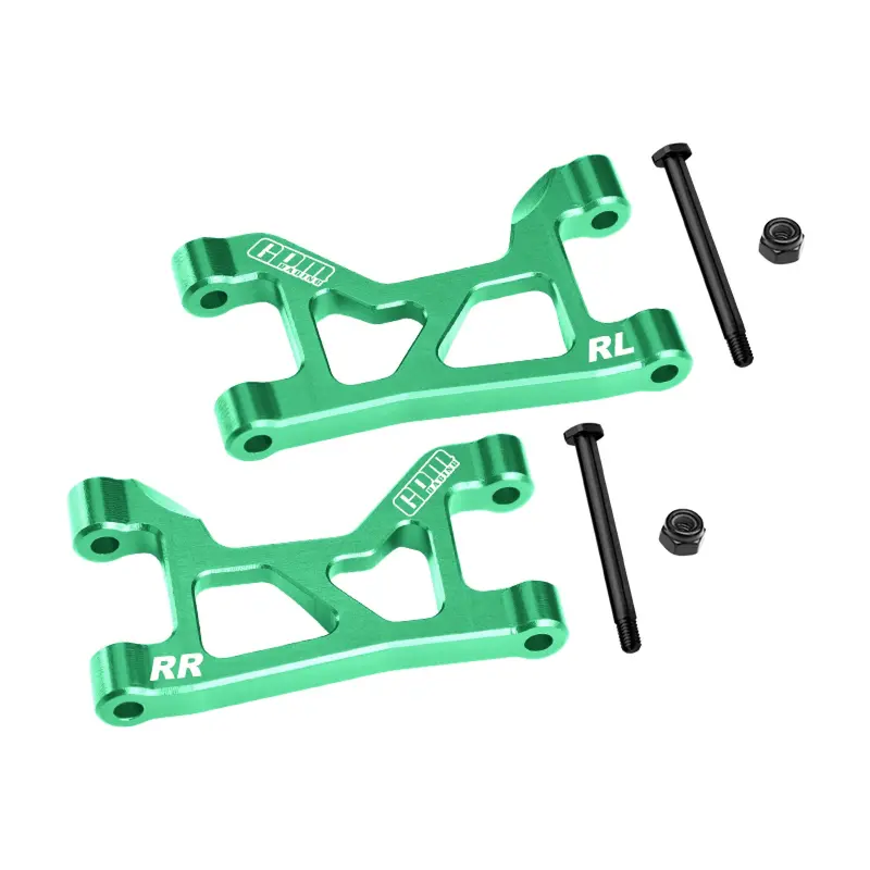 Aluminum 7075-T6 Alloy Rear Upper Suspension Arms For Traxxas 1/16 Mini Slash 4X4 Short Course Truck-108164-1 Upgrades - Green 1