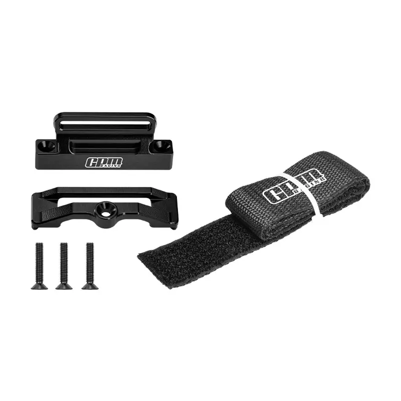 Aluminum 7075-T6 Alloy Retainer Battery Hold-Down Compatible With Large-Capacity Batteries For Traxxas 1:10 Slash 2Wd / Slash Mudboxx Modified / Slash 4X4 Vxl Short Course Truck Upgrades - Black 1