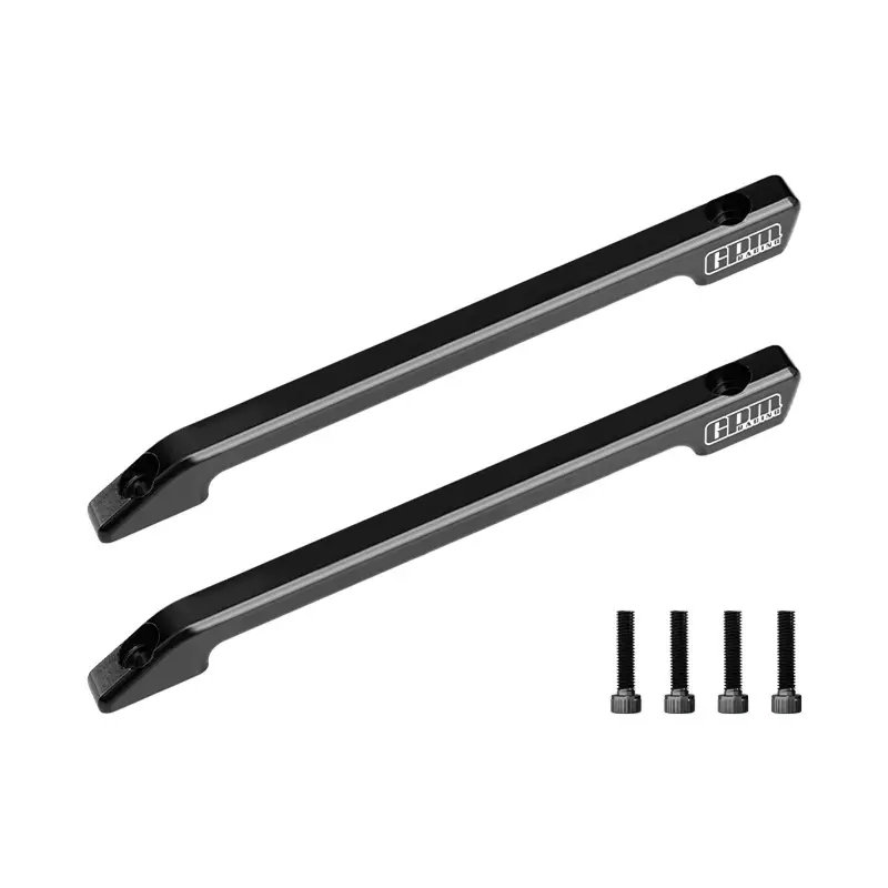 Aluminum 7075-T6 Alloy Roof Skid Rail For Vanquish 1:10 H10 Optic Kit / Yokohama Rtr / Sparco Rtr Rock Crawler Upgrades - Black 1