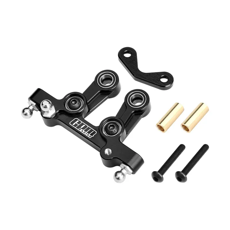 Aluminum 7075-T6 Alloy Steering Assembly For Tamiya 1:10 Dt-04 R/C Fighter Nxgen-58741 Upgrades - Black 1