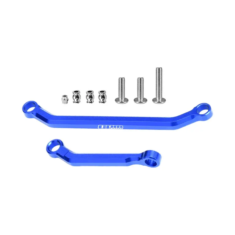 Aluminum 7075-T6 Alloy Tie Rod Link & Drag Link Set For Axial 1/30 Scx30 Ford Bronco Axi-2048 / Jeep Wrangler Axi-2261 Rock Crawler Upgrades - Blue 1