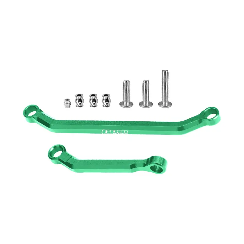 Aluminum 7075-T6 Alloy Tie Rod Link & Drag Link Set For Axial 1/30 Scx30 Ford Bronco Axi-2048 / Jeep Wrangler Axi-2261 Rock Crawler Upgrades - Green 1