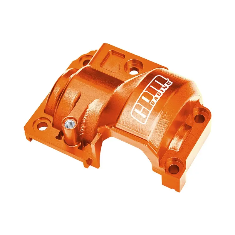Aluminum 7075-T6 Alloy Transmission Gear Covers For Traxxas 1/6 Funco Pro Scale 2Wd Sand Car 8S-109076-4 Upgrades - Orange 1