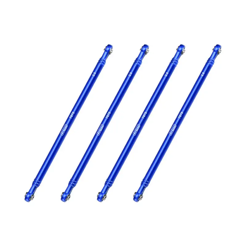 Aluminum 7075-T6 Alloy Upper Link Bar Set For Losi 1/8 Lmt 2.0 Grave Digger 4X4 Solid Axle Brushless Monster Truck-Los04028 Upgrades - Blue 1