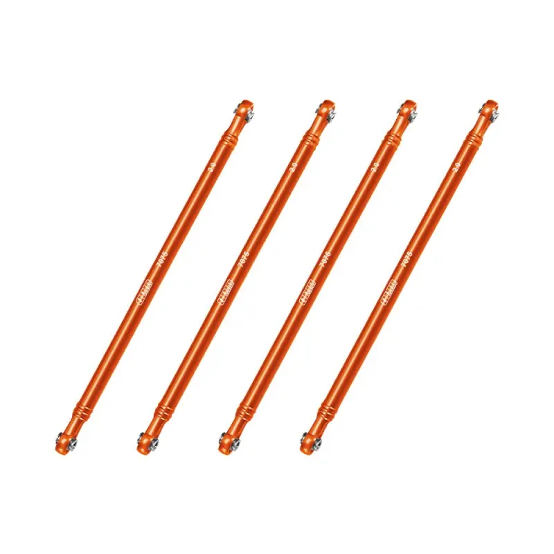 Aluminum 7075-T6 Alloy Upper Link Bar Set For Losi 1/8 Lmt 2.0 Grave Digger 4X4 Solid Axle Brushless Monster Truck-Los04028 Upgrades - Orange 1