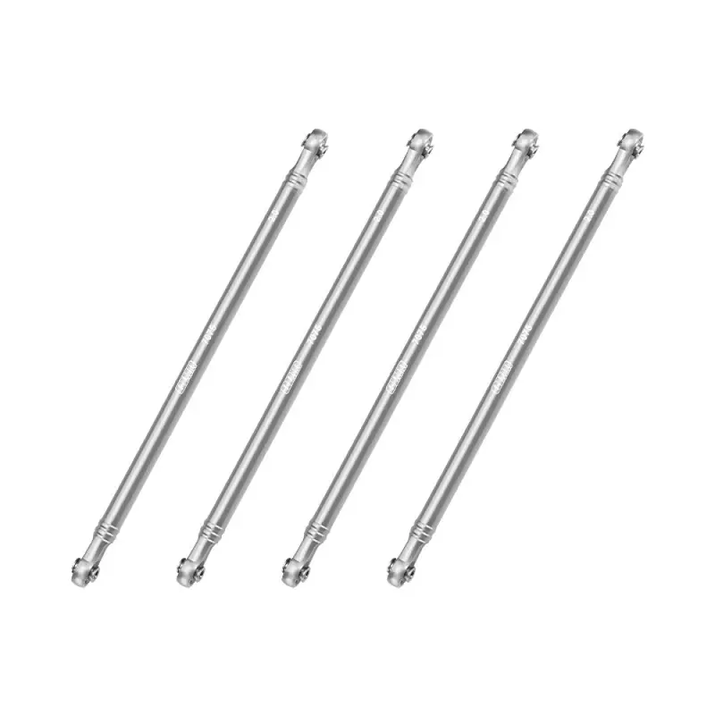 Aluminum 7075-T6 Alloy Upper Link Bar Set For Losi 1/8 Lmt 2.0 Grave Digger 4X4 Solid Axle Brushless Monster Truck-Los04028 Upgrades - Silver 1