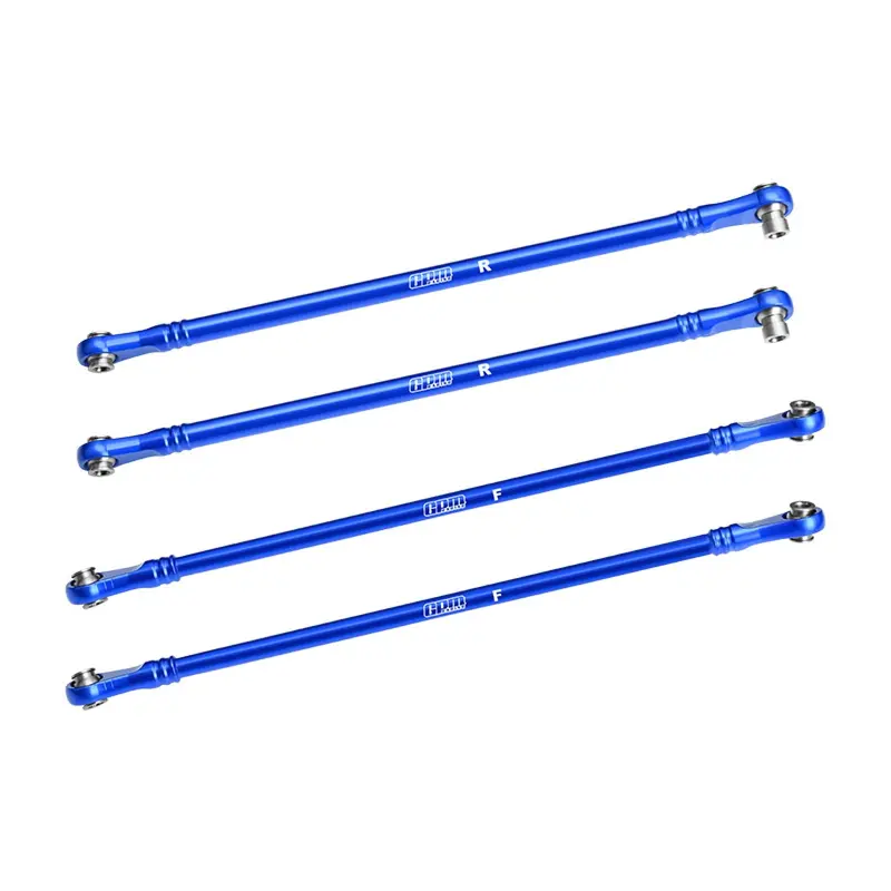 Aluminum 7075-T6 Alloy Upper Link Bar Set For Vanquish 1:10 H10 Optic Kit / Yokohama Rtr / Sparco Rtr Rock Crawler Upgrades - Blue 1