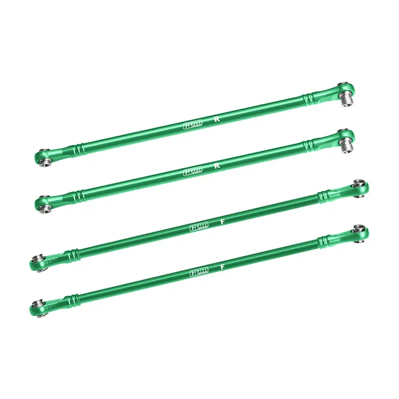 Aluminum 7075-T6 Alloy Upper Link Bar Set For Vanquish 1:10 H10 Optic Kit / Yokohama Rtr / Sparco Rtr Rock Crawler Upgrades - Green 1