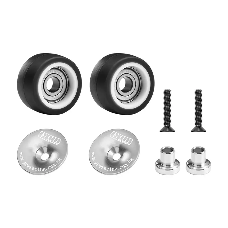 Aluminum 7075-T6 Alloy Wheelie Bar Wheel & Bearing For Traxxas Mini Xrt Vxl 3S / Mini Maxx Monster Truck Upgrades - Silver 1