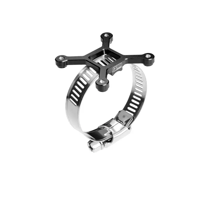 Aluminum 7075-T6 Alloy+304 Stainless Steel 40X40mm Rc Cooling Fan Ajustable Mount For 28-42 Series Motor - Black 1