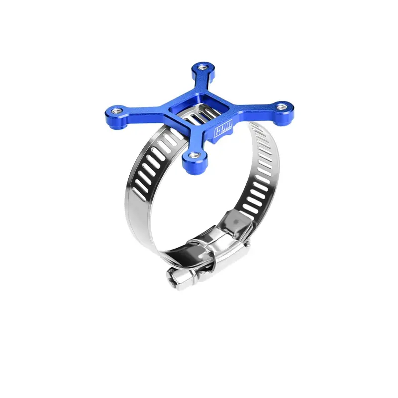 Aluminum 7075-T6 Alloy+304 Stainless Steel 40X40mm Rc Cooling Fan Ajustable Mount For 28-42 Series Motor - Blue 1