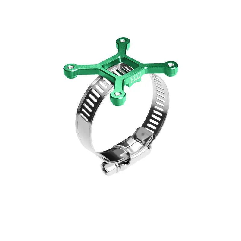 Aluminum 7075-T6 Alloy+304 Stainless Steel 40X40mm Rc Cooling Fan Ajustable Mount For 28-42 Series Motor - Green 1