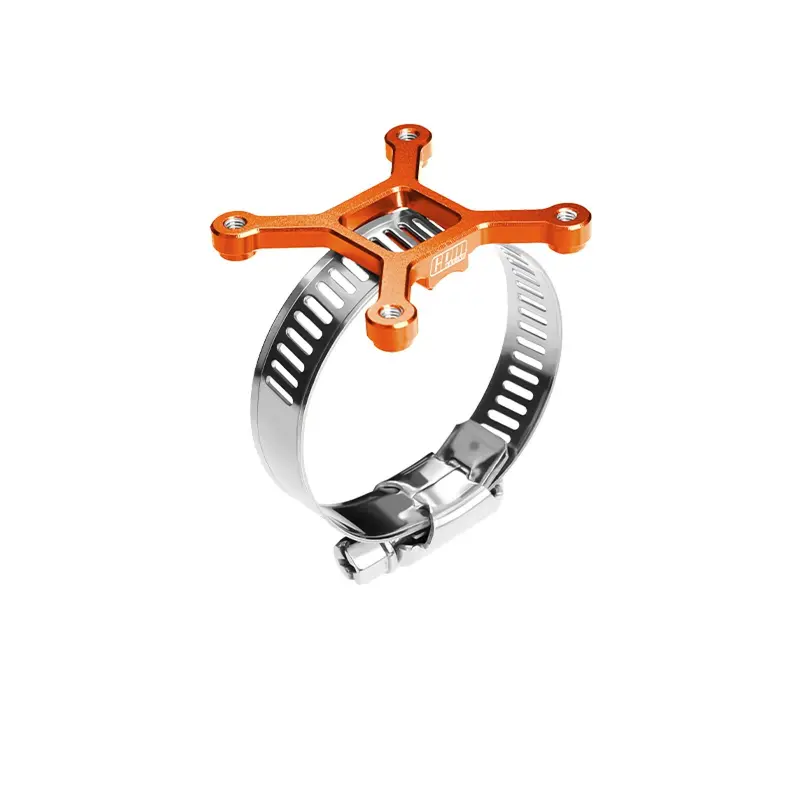 Aluminum 7075-T6 Alloy+304 Stainless Steel 40X40mm Rc Cooling Fan Ajustable Mount For 28-42 Series Motor - Orange 1