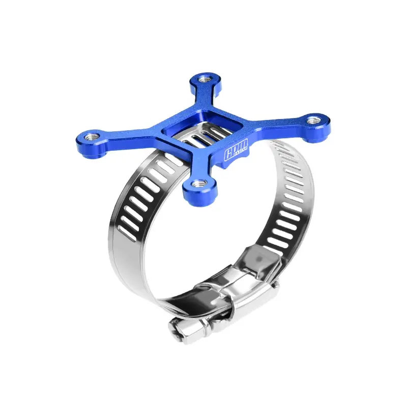 Aluminum 7075-T6 Alloy+304 Stainless Steel 40X40mm Rc Cooling Fan Ajustable Mount For 40-56 Series Motor - Blue 1
