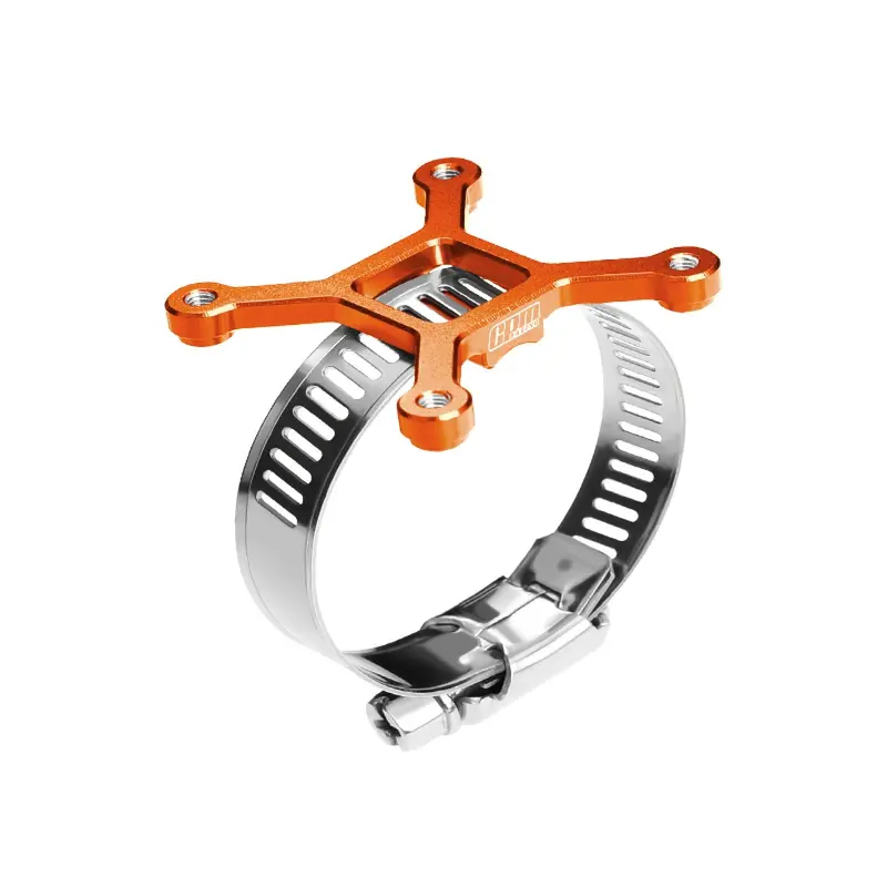 Aluminum 7075-T6 Alloy+304 Stainless Steel 40X40mm Rc Cooling Fan Ajustable Mount For 40-56 Series Motor - Orange 1