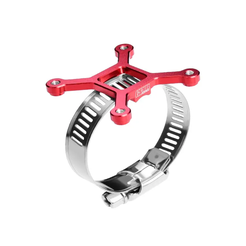 Aluminum 7075-T6 Alloy+304 Stainless Steel 40X40mm Rc Cooling Fan Ajustable Mount For 40-56 Series Motor - Red 1