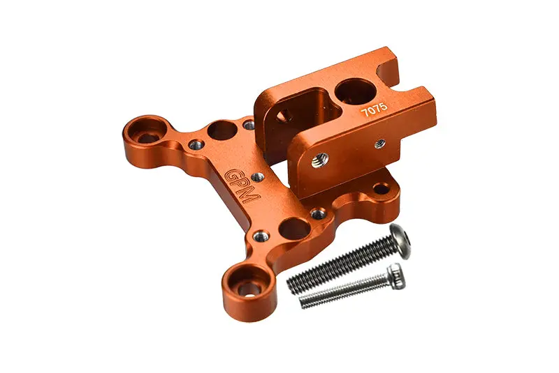 Aluminum 7075-T6 Center Brace Front Mount For Arrma 1:8 Kraton / Notorious / Outcast / Talion / Kraton V5 / Notorious V5 / 1:7 Infraction / Infraction V2 / Limitless / Limitless V2 / Mojave - Orange 1