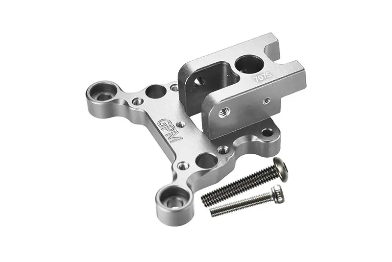 Aluminum 7075-T6 Center Brace Front Mount For Arrma 1:8 Kraton / Notorious / Outcast / Talion / Kraton V5 / Notorious V5 / 1:7 Infraction / Infraction V2 / Limitless / Limitless V2 / Mojave - Silver 1