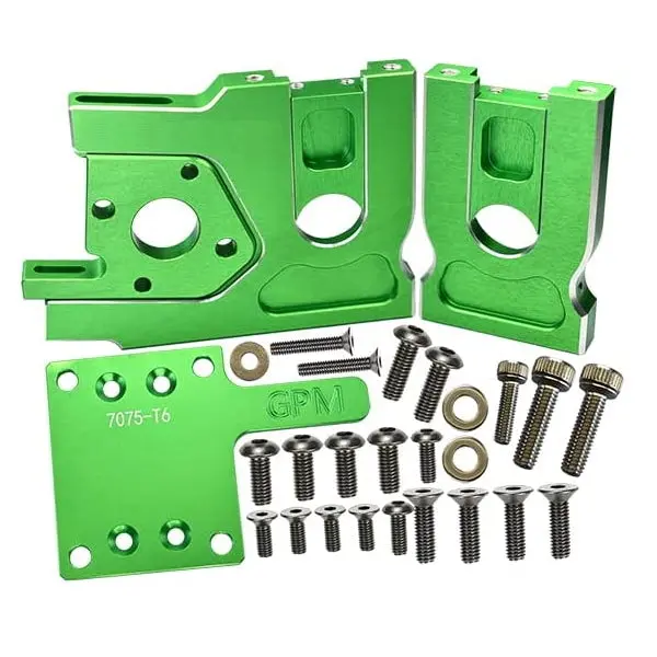 Aluminum 7075-T6 Center Differential Mount Quick Release Motor Base For Traxxas 1/8 4Wd Sledge Monster Truck 95076-4 - 30Pc Set Green 1