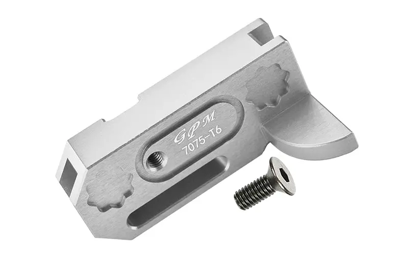 Aluminum 7075-T6 Center Gearbox Support For Arrma 1:8 Kraton 6S / Vendetta 3S / Typhon Tlr Tuned / 1:10 Granite/Big Rock 3S / Big Rock V3 3S / Kraton 4S / Vorteks 3S - 2Pc Set Silver 1