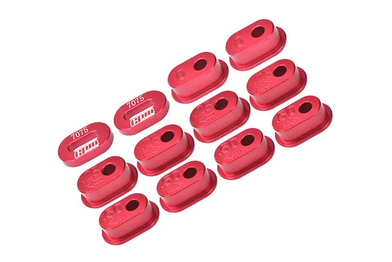 Aluminum 7075-T6 Chain Tension Adjuster Set For Losi 1:4 Promoto-Mx Motorcycle Dirt Bike Rtr Los06000 Los06002 Upgrades - Red 1