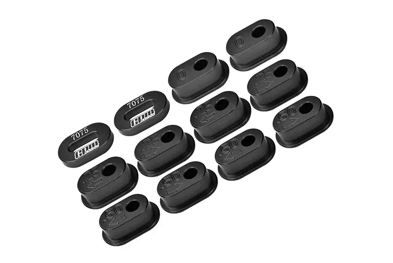 Aluminum 7075-T6 Chain Tension Adjuster Set For Losi 1:4 Promoto-Mx Motorcycle Motorbike Rtr Los06000 Los06002 Upgrades - Black 1