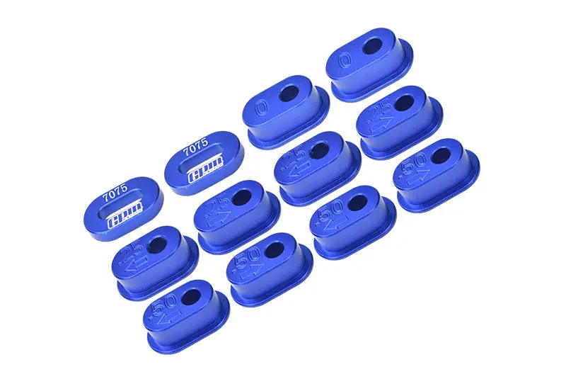 Aluminum 7075-T6 Chain Tension Adjuster Set For Losi 1:4 Promoto-Mx Motorcycle Motorbike Rtr Los06000 Los06002 Upgrades - Blue 1