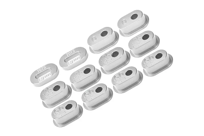 Aluminum 7075-T6 Chain Tension Adjuster Set For Losi 1:4 Promoto-Mx Motorcycle Motorbike Rtr Los06000 Los06002 Upgrades - Silver 1