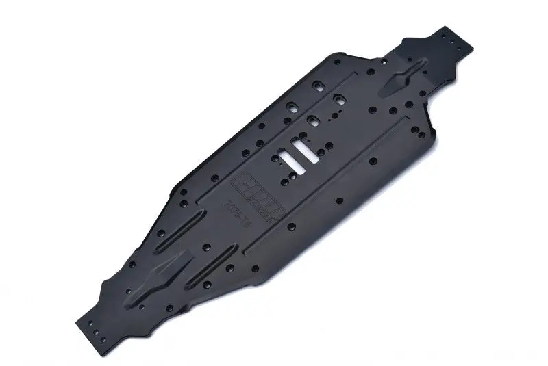 Aluminum 7075-T6 Chassis Protection Plate For Traxxas 1/8 4Wd Sledge Monster Truck 95076-4 - 1Pc Set Black 1