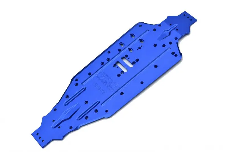 Aluminum 7075-T6 Chassis Protection Plate For Traxxas 1/8 4Wd Sledge Monster Truck 95076-4 - 1Pc Set Blue 1