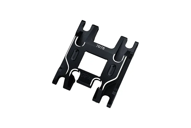 Aluminum 7075-T6 Chassis Skid Plate For Traxxas 1:18 Trx4m Ford Bronco Crawler 97074-1 / Trx4m Land Rover Defender 97054-1 / Trx4m K10 High Trail Crawler 97064-1 Upgrades - Black 1