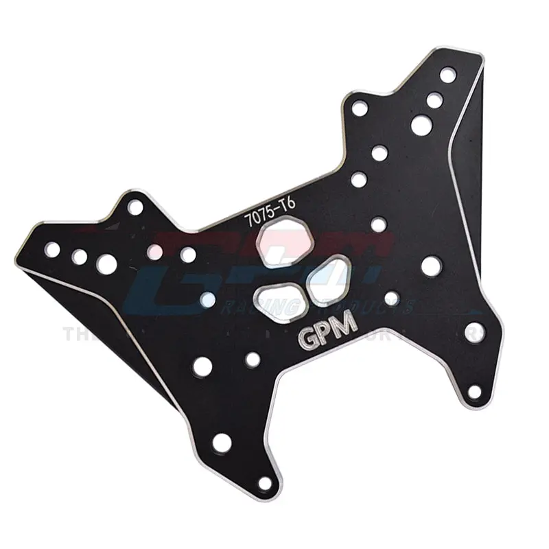 Aluminum 7075-T6 Front Damper Plate For Arrma 1:7 Fireteam 6S / 1:8 Outcast 6S / 1:8 Kraton Exb Roller- 1Pc Set Black 1
