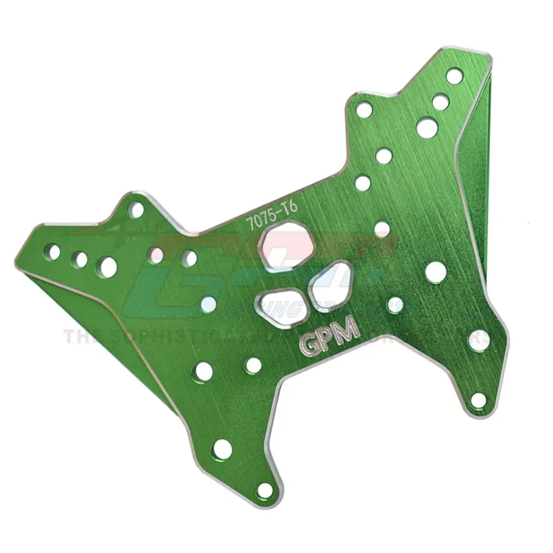 Aluminum 7075-T6 Front Damper Plate For Arrma 1:7 Fireteam 6S / 1:8 Outcast 6S / 1:8 Kraton Exb Roller- 1Pc Set Green 1