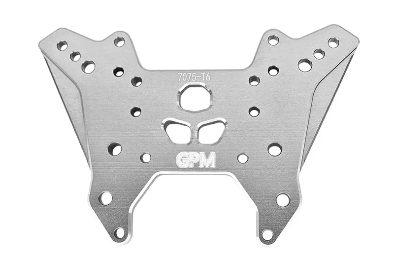 Aluminum 7075-T6 Front Damper Plate For Arrma 1:7 Fireteam 6S / 1:8 Outcast 6S / 1:8 Kraton Exb Roller- 1Pc Set Silver 1