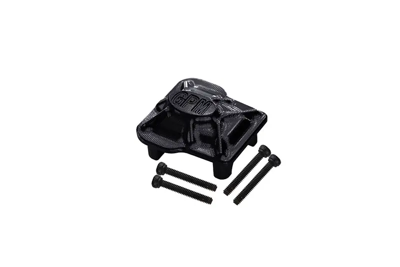 Aluminum 7075-T6 Front Or Rear Axle Cover For Traxxas 1:18 Trx4m Ford Bronco Crawler 97074-1 / Trx4m Land Rover Defender 97054-1 / Trx4m K10 High Trail Crawler 97064-1 Upgrades - Black 1