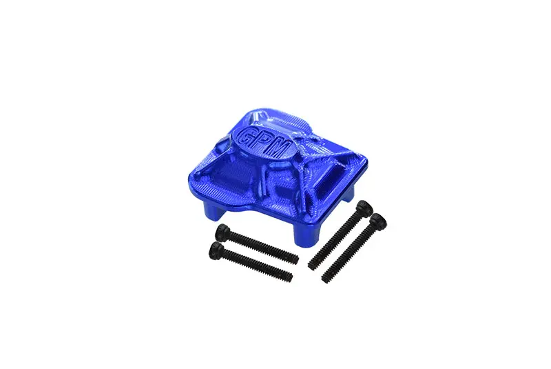 Aluminum 7075-T6 Front Or Rear Axle Cover For Traxxas 1:18 Trx4m Ford Bronco Crawler 97074-1 / Trx4m Land Rover Defender 97054-1 / Trx4m K10 High Trail Crawler 97064-1 Upgrades - Blue 1