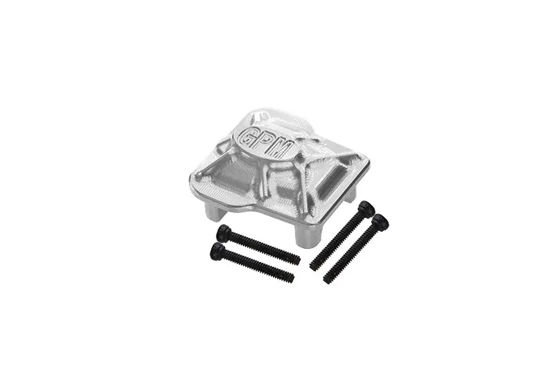 Aluminum 7075-T6 Front Or Rear Axle Cover For Traxxas 1:18 Trx4m Ford Bronco Crawler 97074-1 / Trx4m Land Rover Defender 97054-1 / Trx4m K10 High Trail Crawler 97064-1 Upgrades - Silver 1