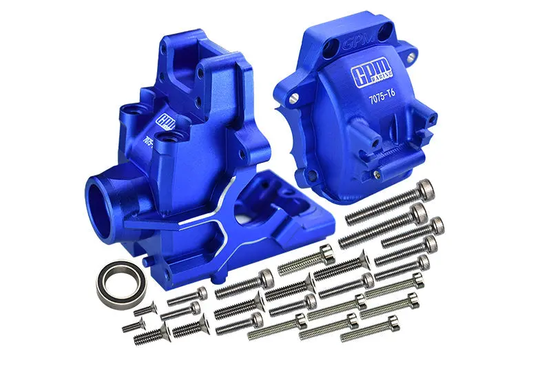 Aluminum 7075-T6 Front Or Rear Gear Box For Traxxas 1/8 4Wd Sledge Monster Truck 95076-4 Upgrades - Blue 1