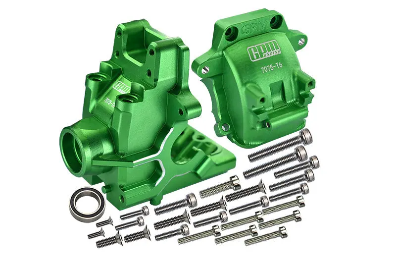 Aluminum 7075-T6 Front Or Rear Gear Box For Traxxas 1/8 4Wd Sledge Monster Truck 95076-4 Upgrades - Green 1