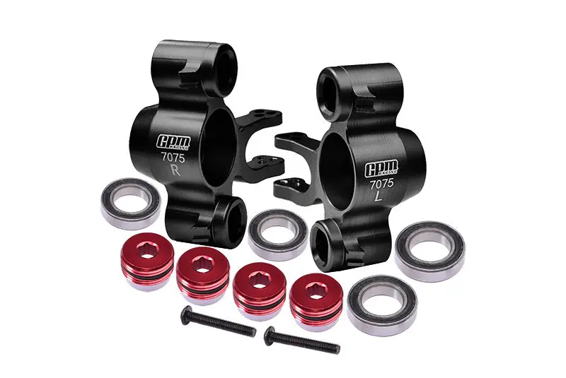 Aluminum 7075-T6 Front Or Rear Knuckle Arms (Larger Inner Bearings) For Traxxas 1:10 E Revo / Revo 3.3 / Slayer Pro 4X4 / 4Wd Summit / T-Maxx 3.3 / E-Maxx - Black 1