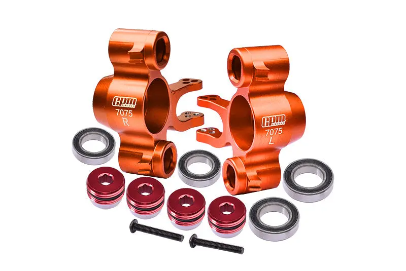 Aluminum 7075-T6 Front Or Rear Knuckle Arms (Larger Inner Bearings) For Traxxas 1:10 E Revo / Revo 3.3 / Slayer Pro 4X4 / 4Wd Summit / T-Maxx 3.3 / E-Maxx - Orange 1