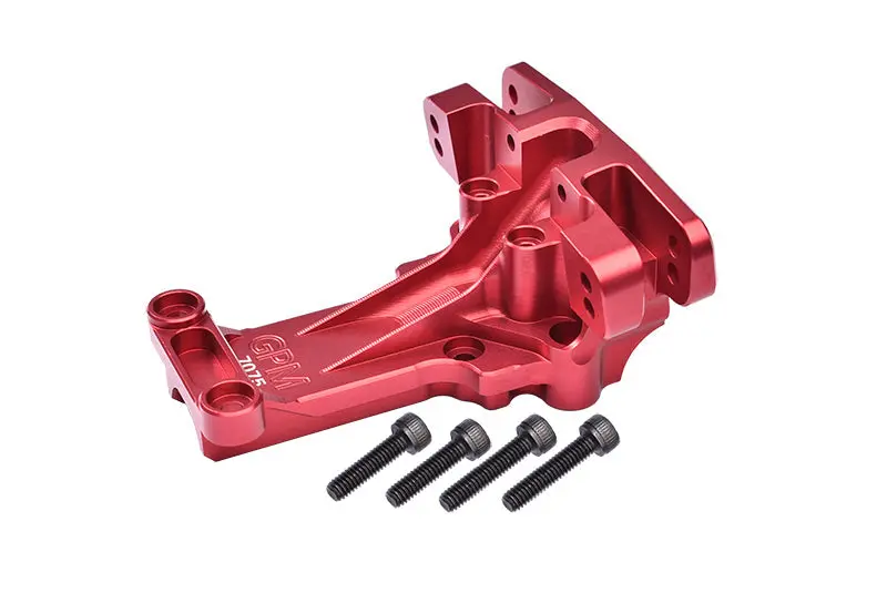 Aluminum 7075-T6 Front Upper Bulkhead For 1:5 Traxxas X Maxx 6S / X Maxx 8S / Xrt 8S Monster Truck Upgrades - Red 1