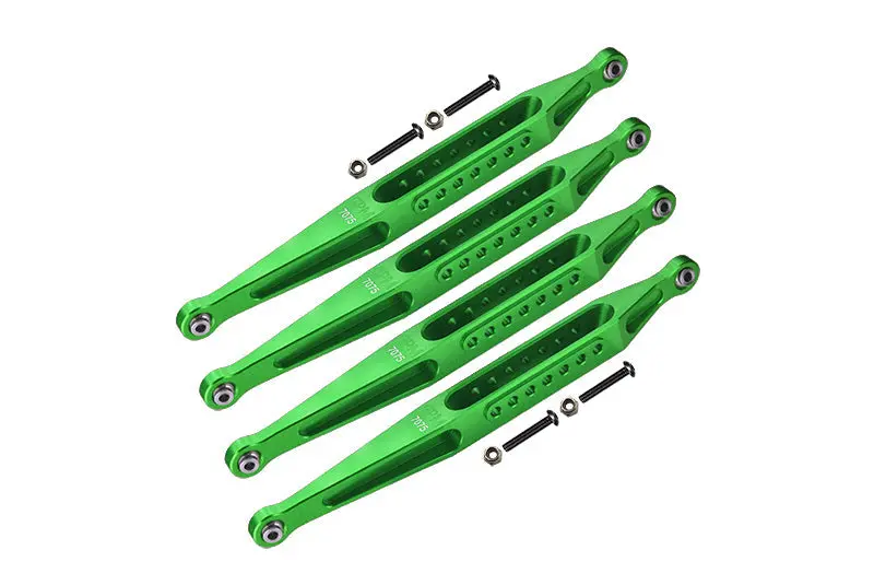 Aluminum 7075-T6 Lower Link Bar Set For Losi 1:8 Lmt 4Wd Solid Axle Monster Truck Los04022 / Son-Uva Digger Los04021 Upgrades - Green 1