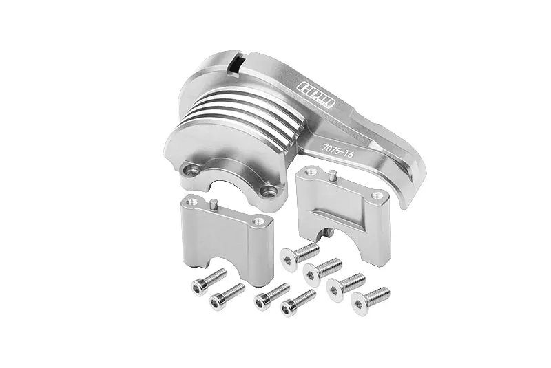 Aluminum 7075-T6 Main Gear Cover For Traxxas 1/8 4Wd Sledge Monster Truck 95076-4 - 11Pc Set Silver 1