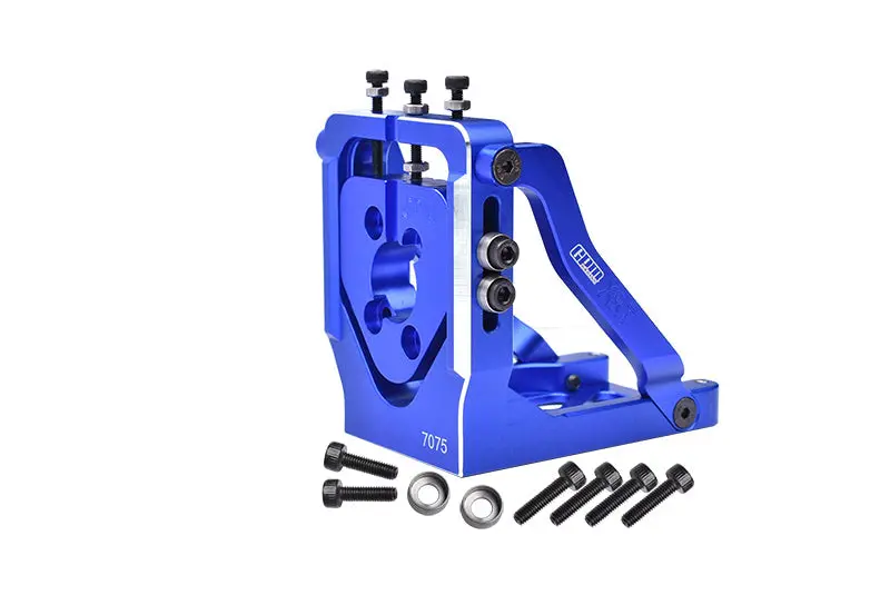 Aluminum 7075-T6 Quick Release Motor Base For 1:5 Traxxas X Maxx 6S / X Maxx 8S / Xrt 8S Monster Truck Upgrades - Blue 1